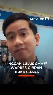 "Nggak Lulus SMA?" Wapres Gibran Buka Suara