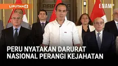 Presiden José Jerí memberlakukan keadaan darurat di ibu kota Peru, Lima, dan kota Callao selama 30 hari. Kebijakan ini memberi wewenang penuh kepada aparat keamanan untuk menangkap tanpa surat perintah, sebagai langkah tegas memerangi gelombang kej...