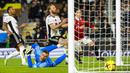 Alejandro Garnacho sukses menjadi pahlawan Manchester United. Golnya di menit akhir memastikan kemenangan 2-1 Setan Merah atas Fulham. (AP/Leila Coker)