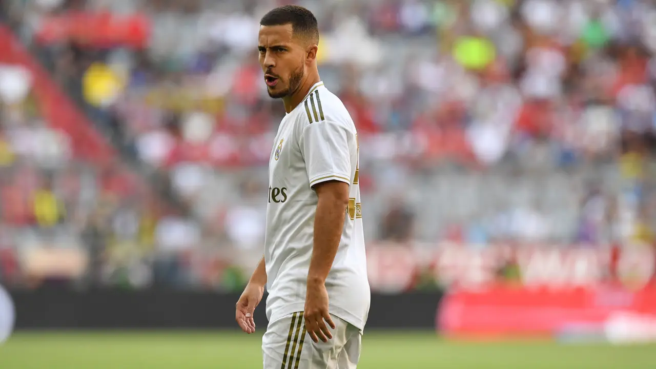 Bintang Real Madrid Eden Hazard.