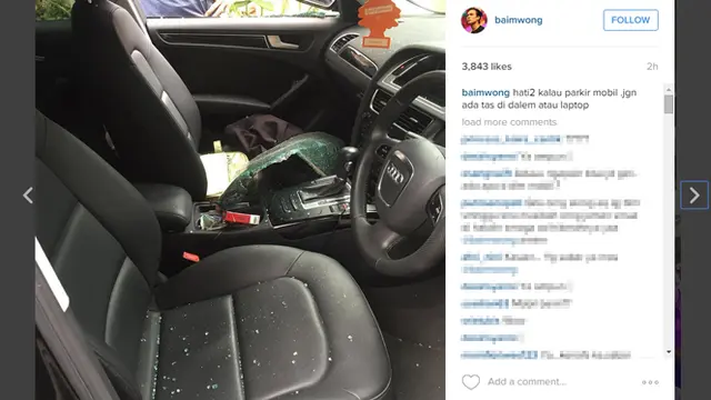 6 Selebriti yang Mobilnya Pernah Dibobol Maling, Terbaru Brisia Jodie