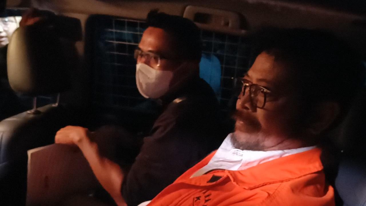Syahrul Yasin Limpo Usai Diperiksa Polisi Terkait Kasus Pemerasan Pimpinan KPK