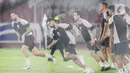 Laga antara timnas Indonesia melawan Arab Saudi akan berlangsung di Stadion Utama Gelora Bung Karno, Senayan, Jakarta. (Liputan6.com/Angga Yuniar)