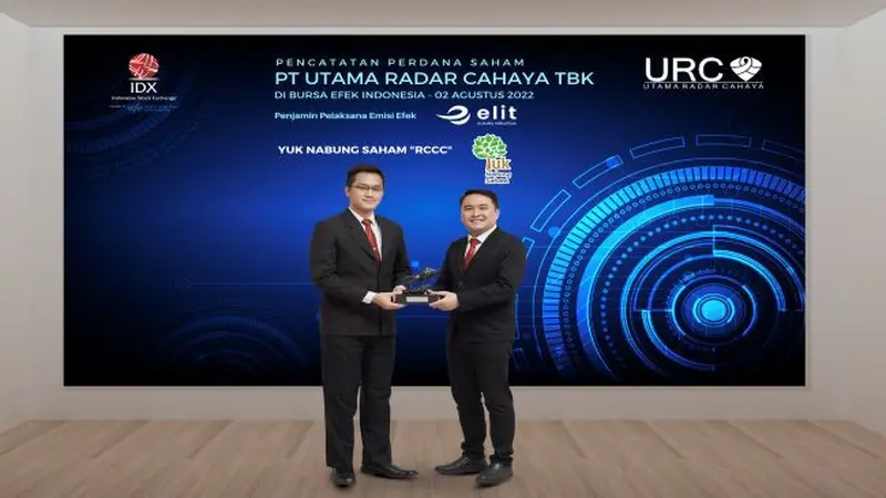 Pencatatan perdana saham PT Utama Radar Cahaya Tbk (RCCC), Selasa (2/8/2022) (Foto: BEI)