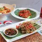 Semarakkan Kemerdekaan RI ke 73 dengan sajian kuliner nusantara dan pameran budaya di Shangri-La Hotel, Jakarta (Liputan6/pool/Shangri-La Jakarta)