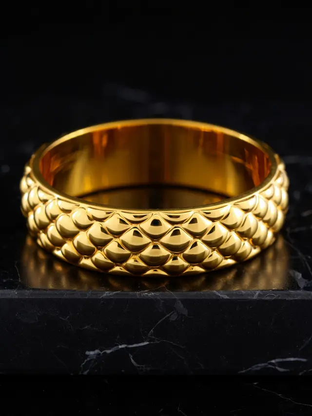 Model Gelang Emas 24 Karat 35 Gram dengan Gaya Tradisional