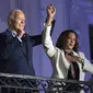 Pria berusia 81 tahun itu mengumumkan dukungan untuk Kamala Harris yang akan menggantikannya sebagai calon presiden dari Partai Demokrat. (AP Photo/Evan Vucci)