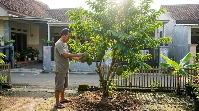 Cara Membuat Pohon Sirsak Pendek tapi Cepat Berbuah, Perawatannya Lebih Praktis
