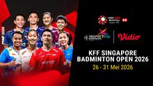 Siaran langsung BWF Tour KFF Singapore Badminton Open 2026 pekan ini di Vidio. doc. vidio.com