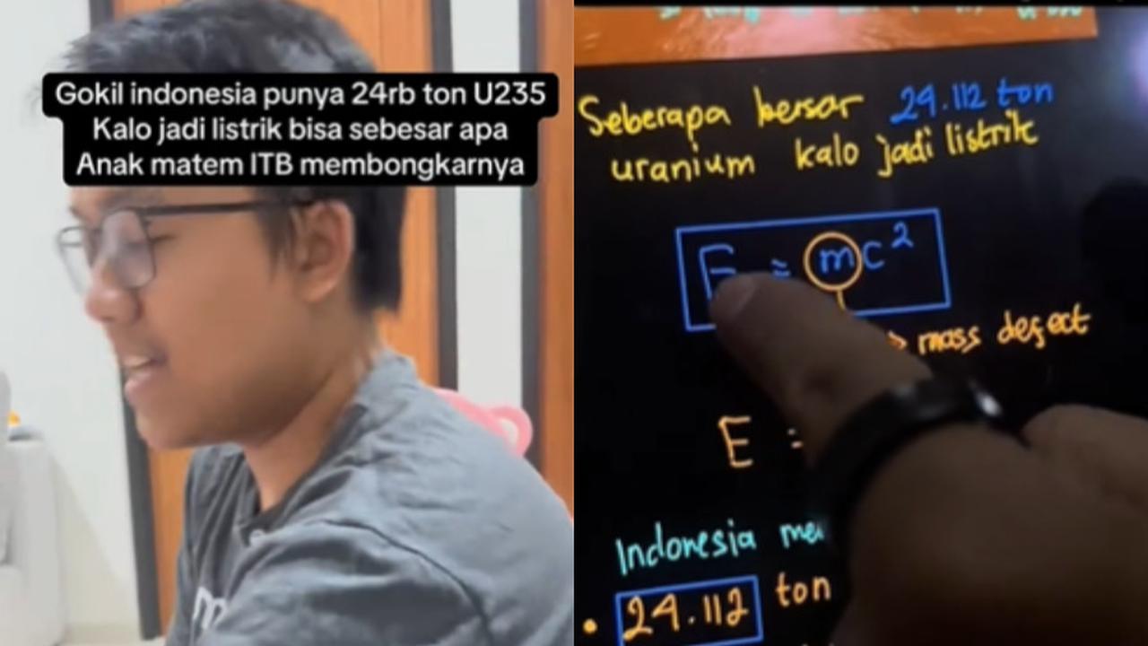 Uranium 24.112 Ton di Kalbar, Alif Jebolan ITB Bongkar Rumus Dijadikan KWH Bisa Terangi Indonesia 76 Tahun Kedepan