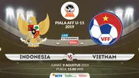 Piala AFF U-15 2019: Indonesia vs Vietnam. (Bola.com/Dody Iryawan)