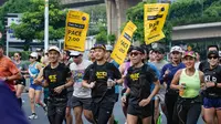 Sejumlah pelari menyambut antusias penyelenggaraan Maybank Marathon 2024/Ist