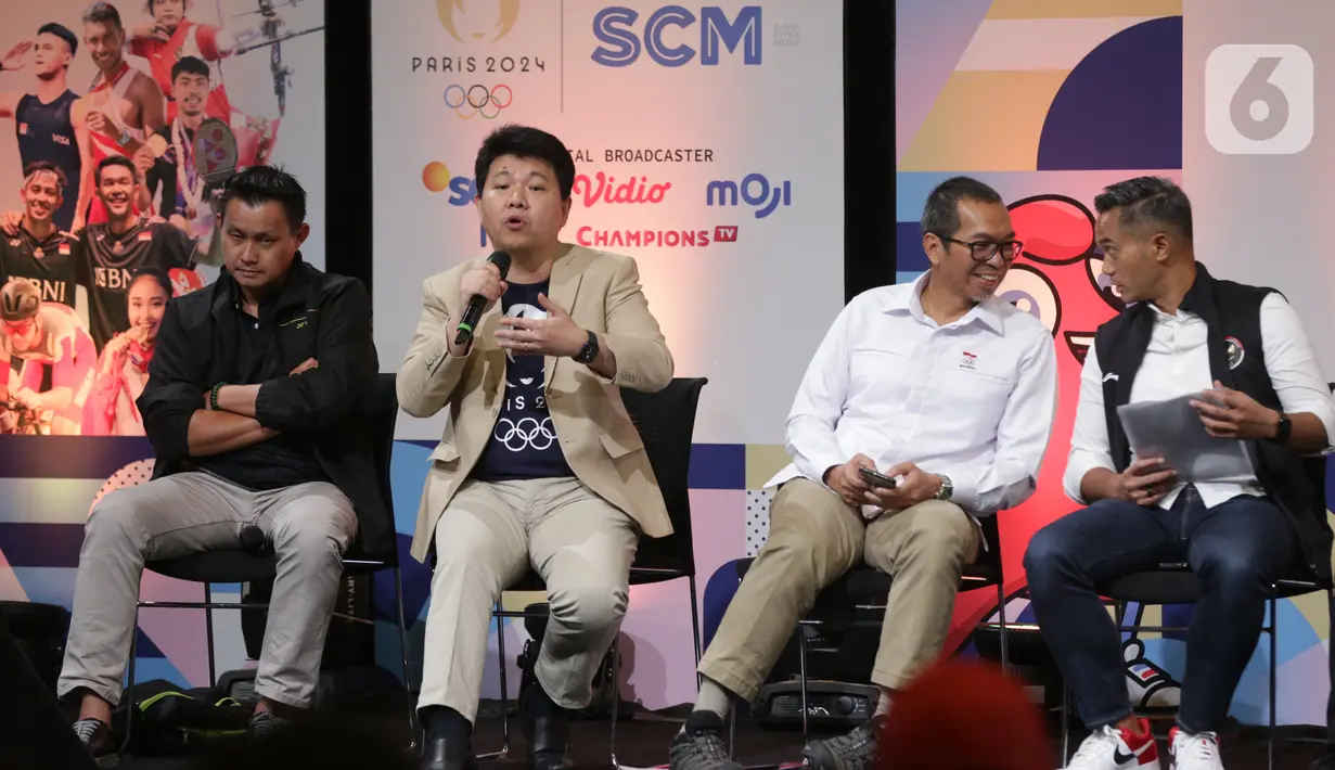 Sementara SCM melalui Moji akan memfokuskan diri kepada pertandingan bola voli. Sebanyak 24 pertandingan akan disiarkan langsung oleh MOJI. (Liputan6.com/Helmi Fithriansyah)