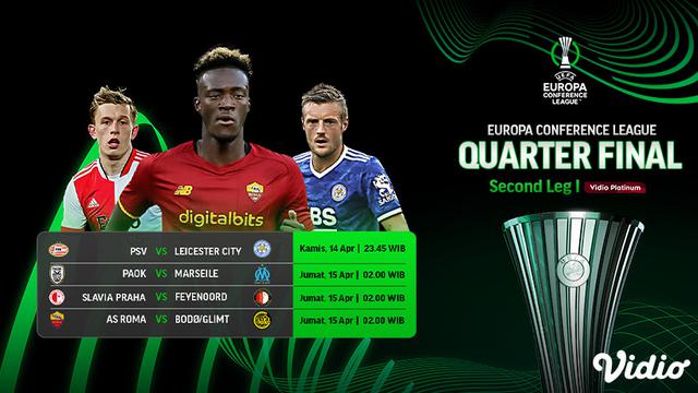 Link Live Streaming UEFA Conference League Perempat Final Leg Kedua di Vidio