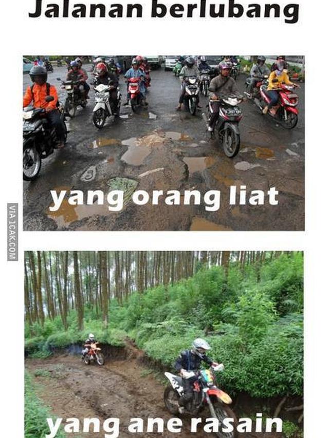 6 Meme Sindir Jalan Berlubang Ini Bikin Miris