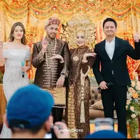 Tampilan Raisa saat nyanyi di kondangan. [@artmospoto]