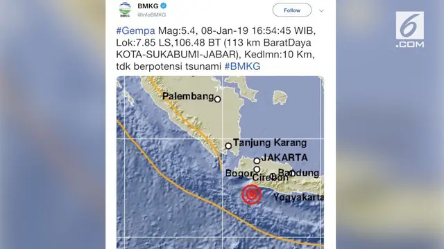 Gempa magnitudo 5,4 menggoyang Jakarta. Kejadian ini turut dirasakan para warganet yang meluapkan pengalamannya di media sosial.