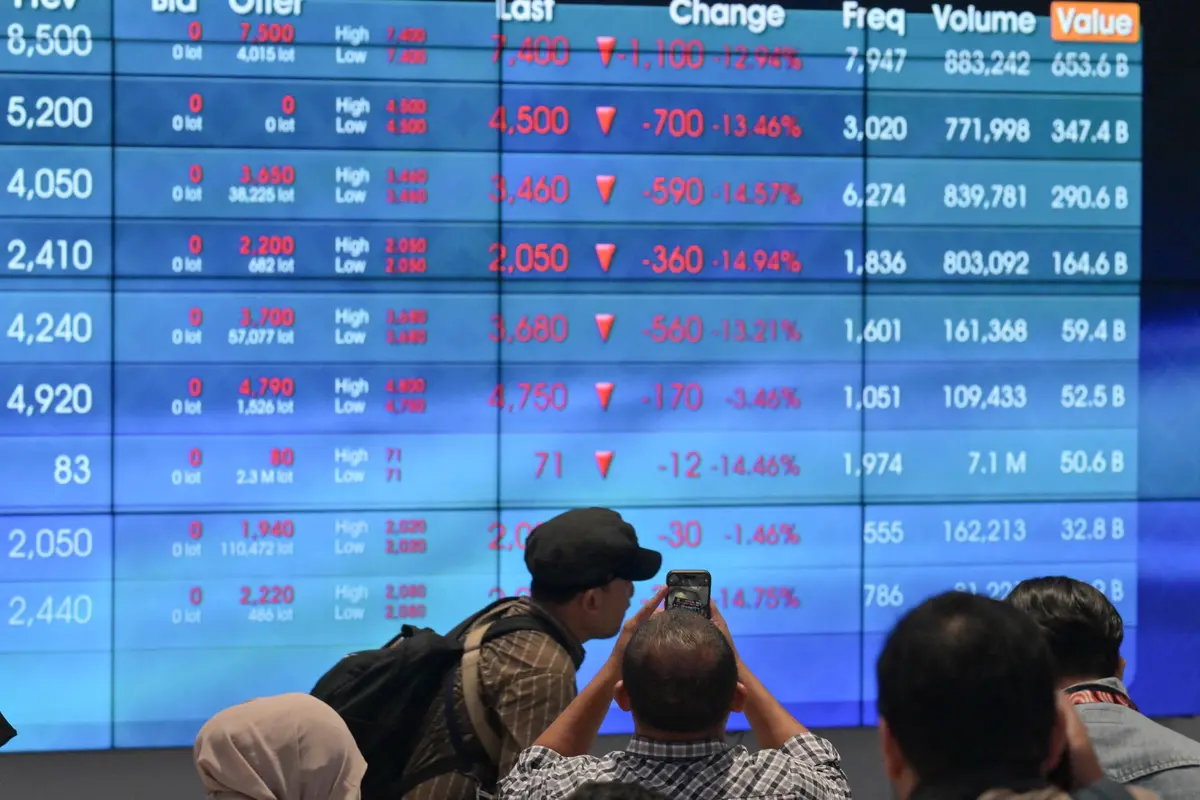 Usai Libur Lebaran 2025, IHSG Dibuka Anjlok 9 Persen