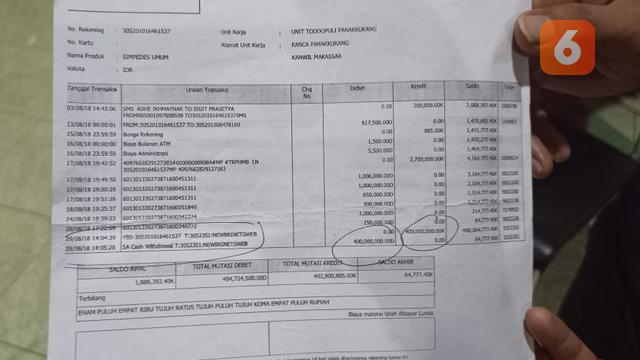 Hanya 49 detik berada di dalam tabungan (Liputan6.com/Fauzan)