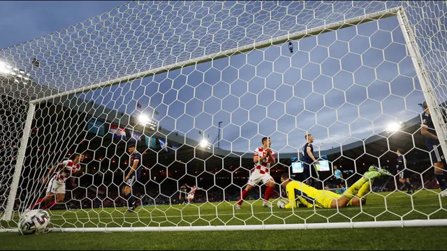FOTO: Lumat Skotlandia, Kroasia Lolos 16 Besar Euro 2020