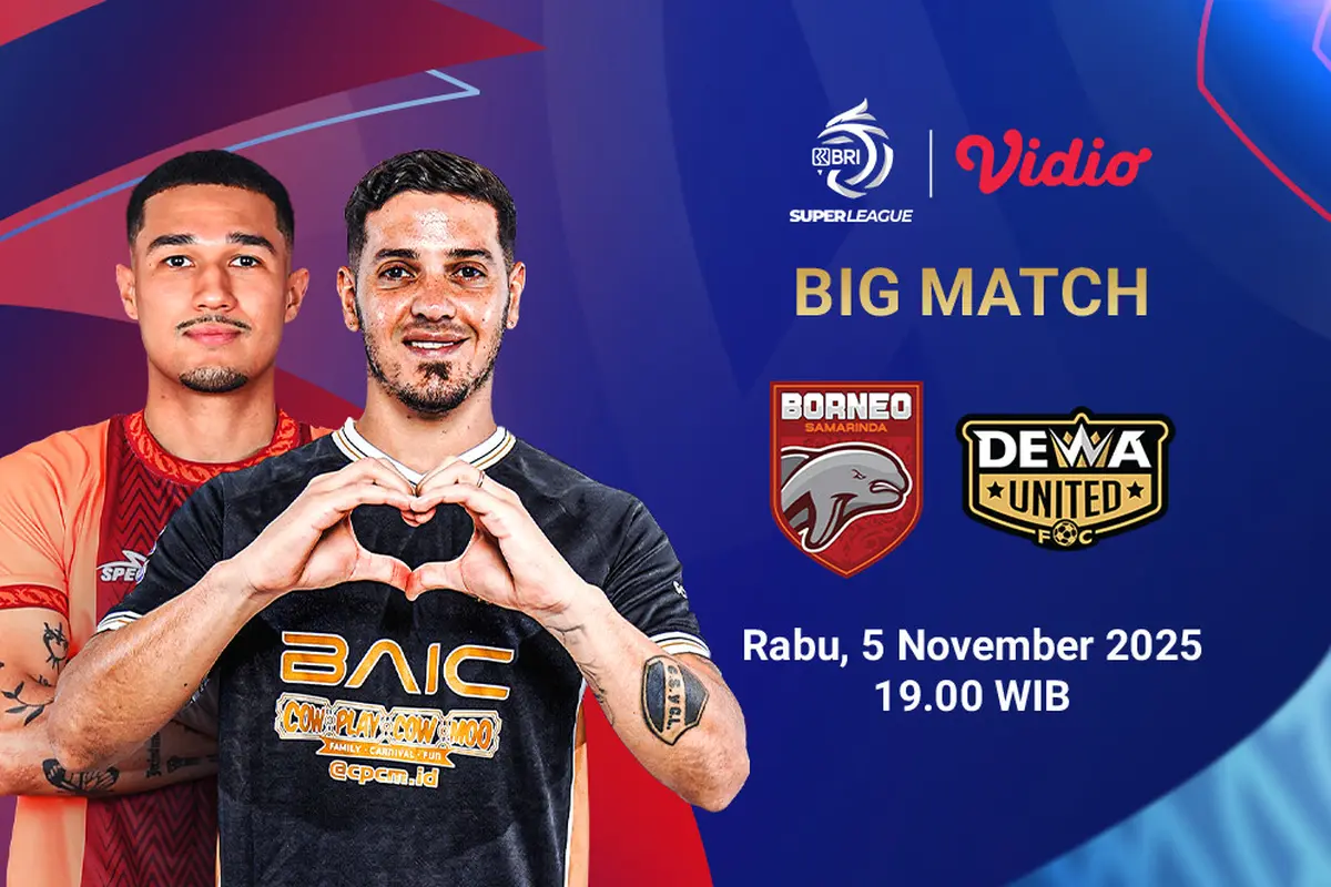 Saksikan Borneo FC vs Dewa United eksklusif di Vidio. (dok. vidio.com)