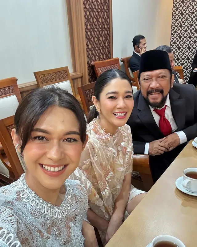 Pesona 6 seleb dampingi ayah di pelantikan, penampilan Asila Maisa bikin takjub