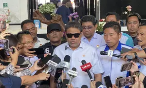 Penasihat Khusus Presiden Bidang Ketenagakerjaan dan Kesejahteraan Buruh, Said Iqbal di Kantor Kementerian Keuangan, Rabu, (8/7/2026). (Foto: Liputan6.com/Immanuel Christian)