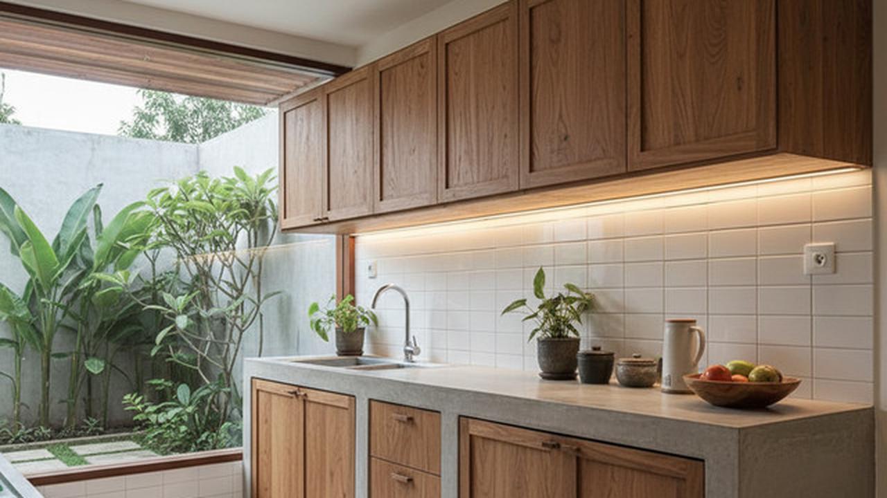 Model Lemari Dapur Gantung Minimalis