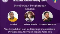 Haji Faisal, Fuji dan Sandy Arifin dapat penghargaan dari Komisi Nasional Perlindungan Anak (Instagram @bundaimaculata)