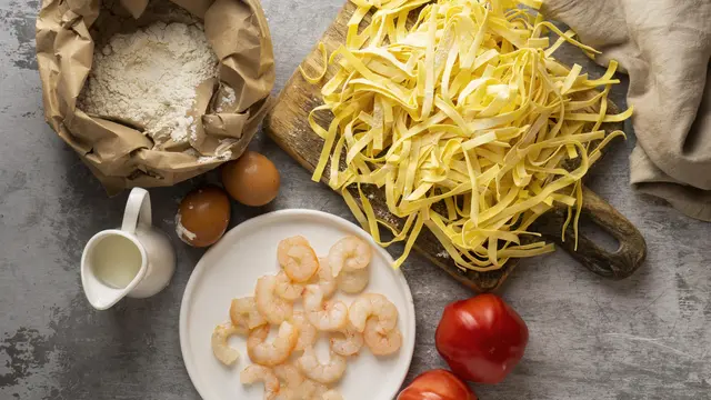 Bahan Spaghetti Aglio Olio