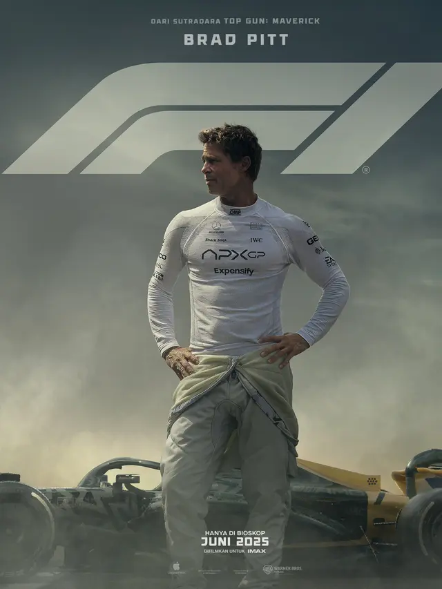 Poster film F1. (Foto: Warner Bros Pictures/ Apple Original Films)