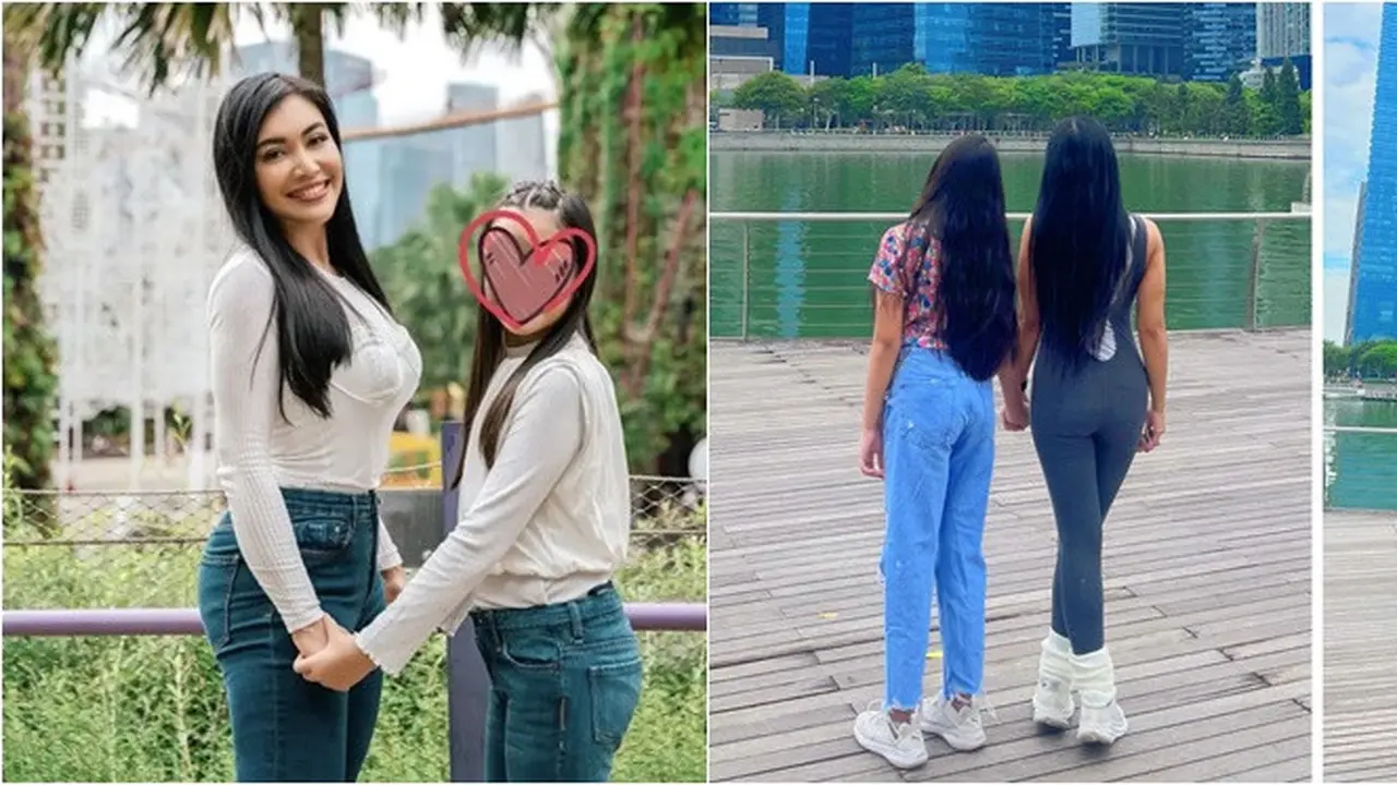 6 Potret Denada Bareng Anak Gadisnya yang Sudah Tinggi, Berambut Panjang Indah