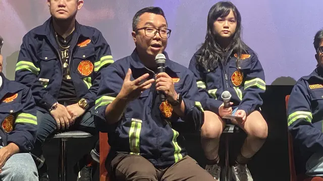 Indra Yudhistira dalam konferensi pers GJLS: Berapi-Api yang dihelat di kawasan Kuningan, Jakarta, Kamis (29/10/2026). (Liputan6.com/Nola Vemiliana)