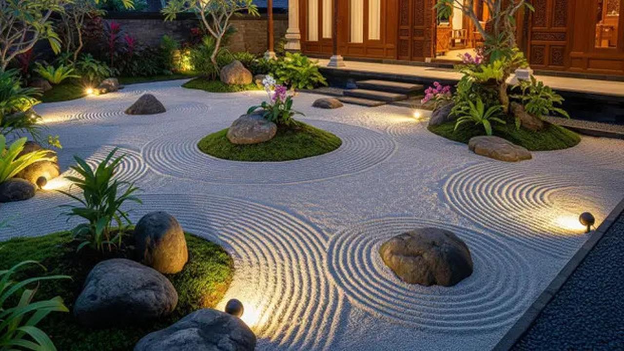 8 Model Taman Depan Rumah dengan Lampu Sorot Estetik dan Anti Ular, Ini Tips Penataannya