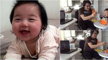 Bikin Ketawa Video Bayi Yang Bertingkah Lucu Saat Makan Dan Mengantuk Parenting Fimela Com