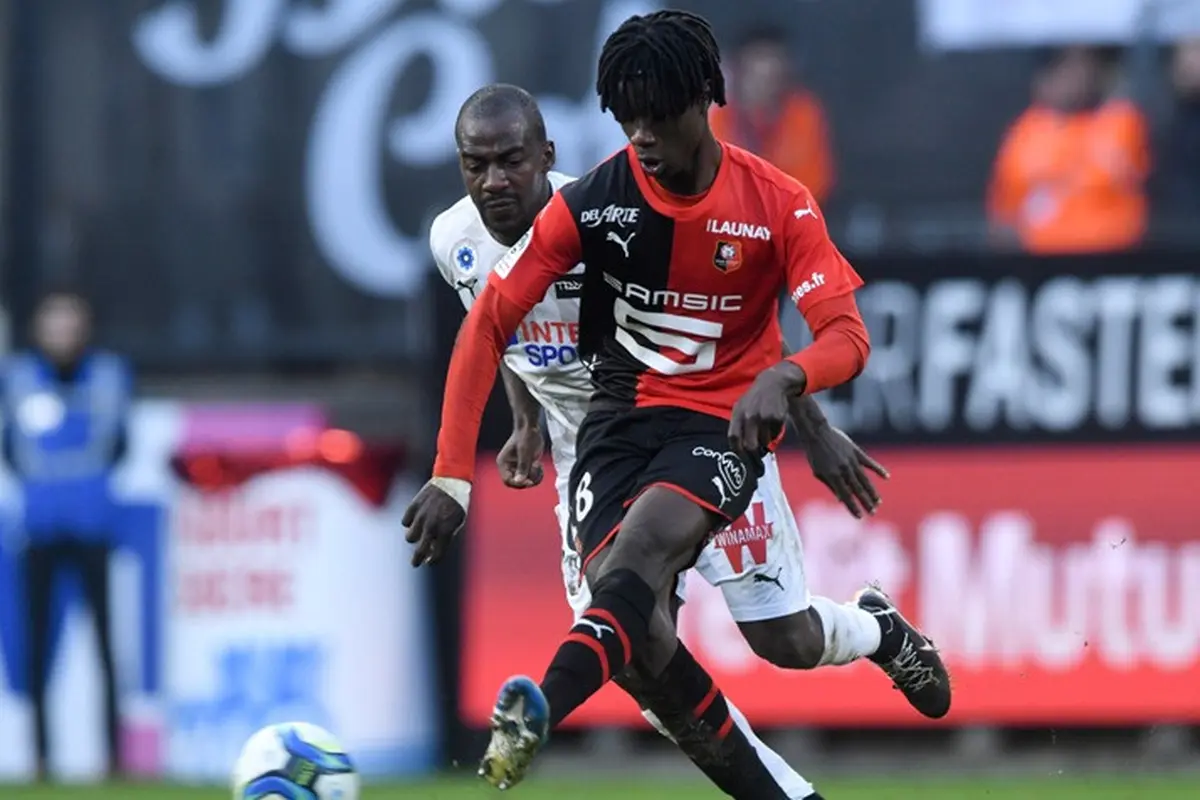 Gelandang Rennes, Eduardo Camavinga.