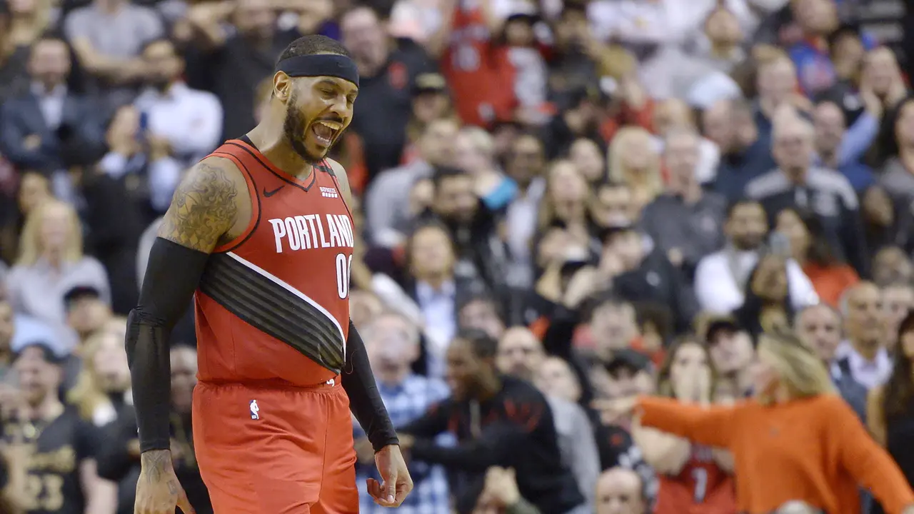 Hasil NBA: Carmelo Anthony Menangkan Blazers atas Raptors