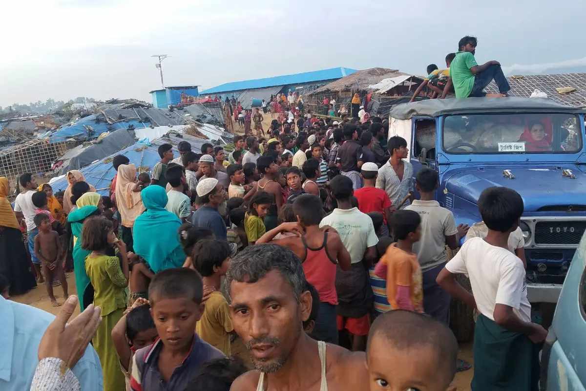 Pengungsi Rohingya dari Rakhine State, Myanmar di Bangladesh. (Dokumentasi KBRI Dhaka)