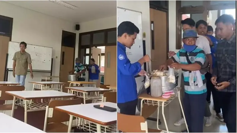 Viral Dosen Traktir Mahasiswanya Siomay, Sang Penjual Ikut ke Kelas