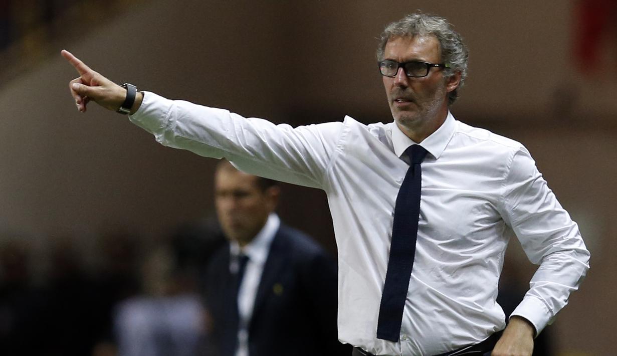 Laurent Blanc yang pernah melatih Girondins Bordeaux dan sekarang melatih Paris Saint-Germain mempunyai rasio 25/42 atau 59,5 persen kemenangan. (AFP/Valery Hache)