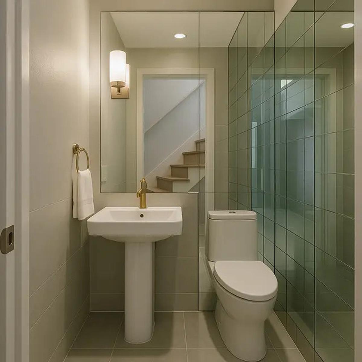 7 Inspirasi Kamar Mandi Dekat Tangga, Aksesibel Bagi Tuan Rumah dan Tamu