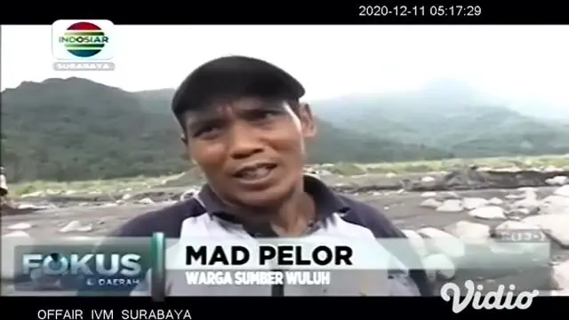 VIDEO: Jalan Penghubung di Sumberwuluh Lumpuh Akibat Banyak Material Gunung Semeru