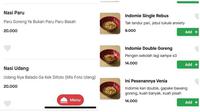 Deskripsi menu makanan (Sumber: Twitter/txtdarionlshop)