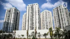 Suasana deretan tower apartemen di Jakarta, Selasa (28/7/2020). Bisnis apartemen sewa mengalami penurunan sebesar 56 persen hingga 57 persen pada kuartal II tahun ini dibandingkan dengan periode yang sama tahun lalu. (Liputan6.com/Faizal Fanani)