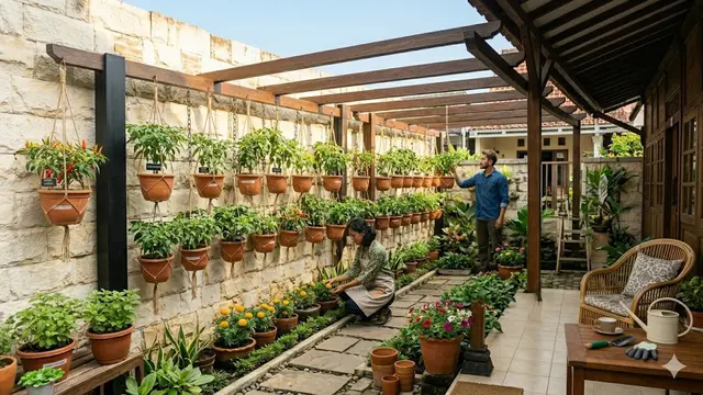 Cara Menata Kebun Cabai Gantung agar Estetik