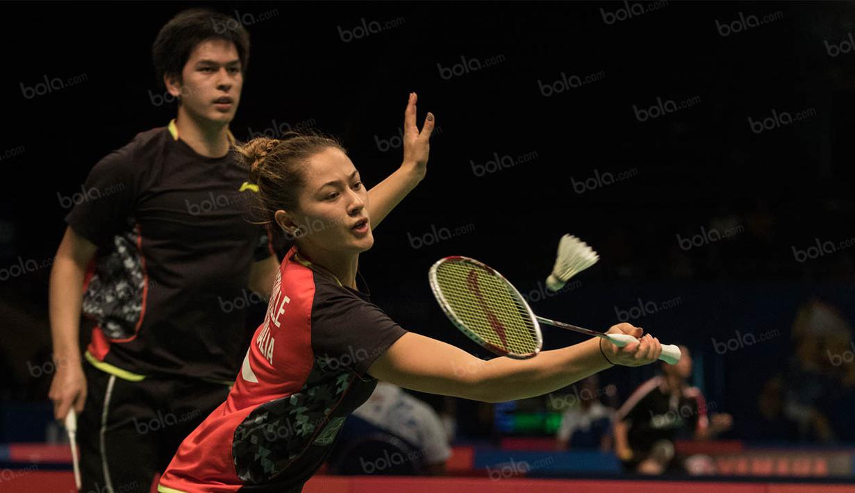Meskipun sudah tersingkir dari nomor ganda campuran namun Gronya Somerville masih memiliki kesempatan pada ganda putri. Pebulutangkis Australia itu akan berpasangan dengan Setyana Mapasa. (Bola.com/Vitalis Yogi Trisna)