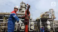 Diketahui, PT Kilang Pertamina Internasional (KPI) unit Plaju terus berupaya memastikan ketersediaan bahan bakar berkualitas untuk masyarakat dan industri, serta menjaga stabilitas suplai energi di kawasan tersebut. (Liputan6.com/Herman Zakharia)