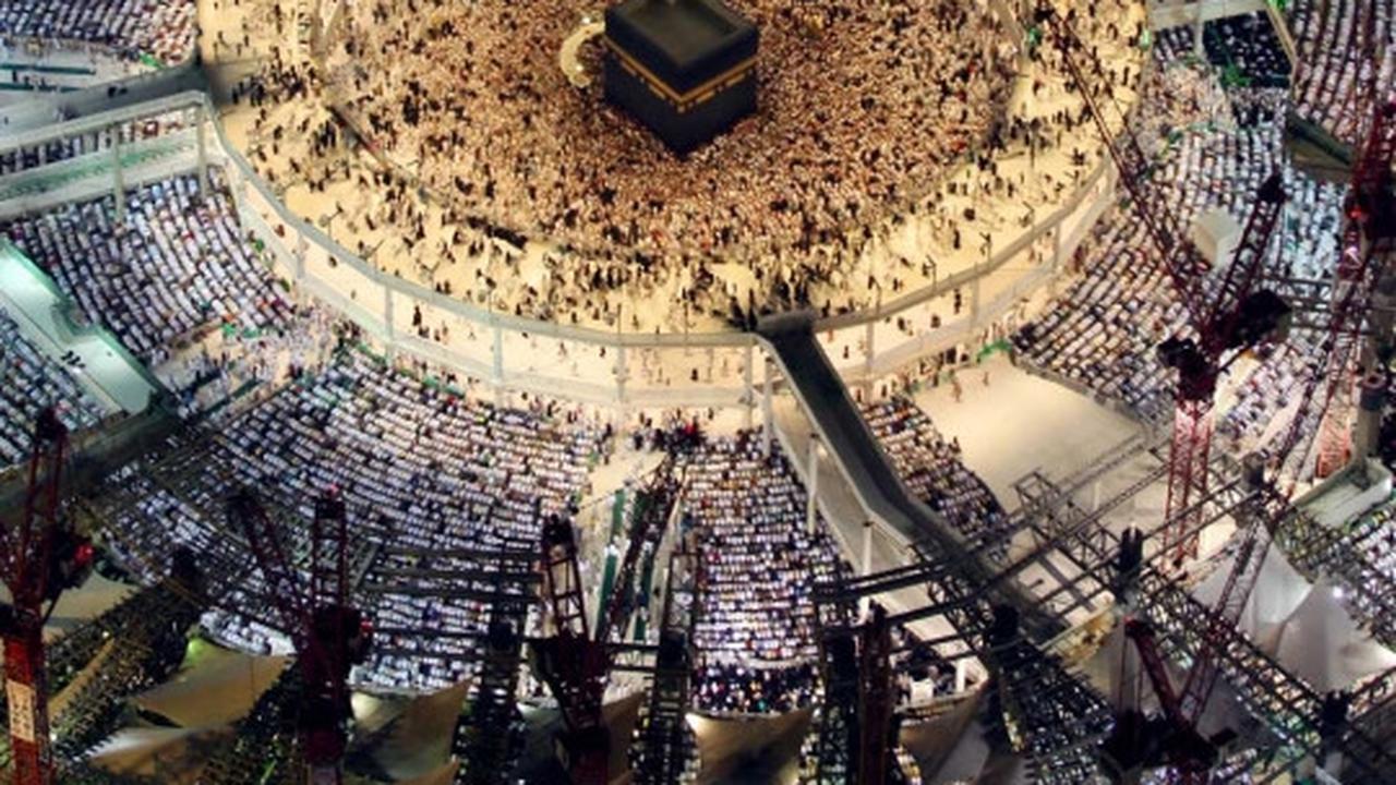 Keindahan malam takbir di Masjidil Haram