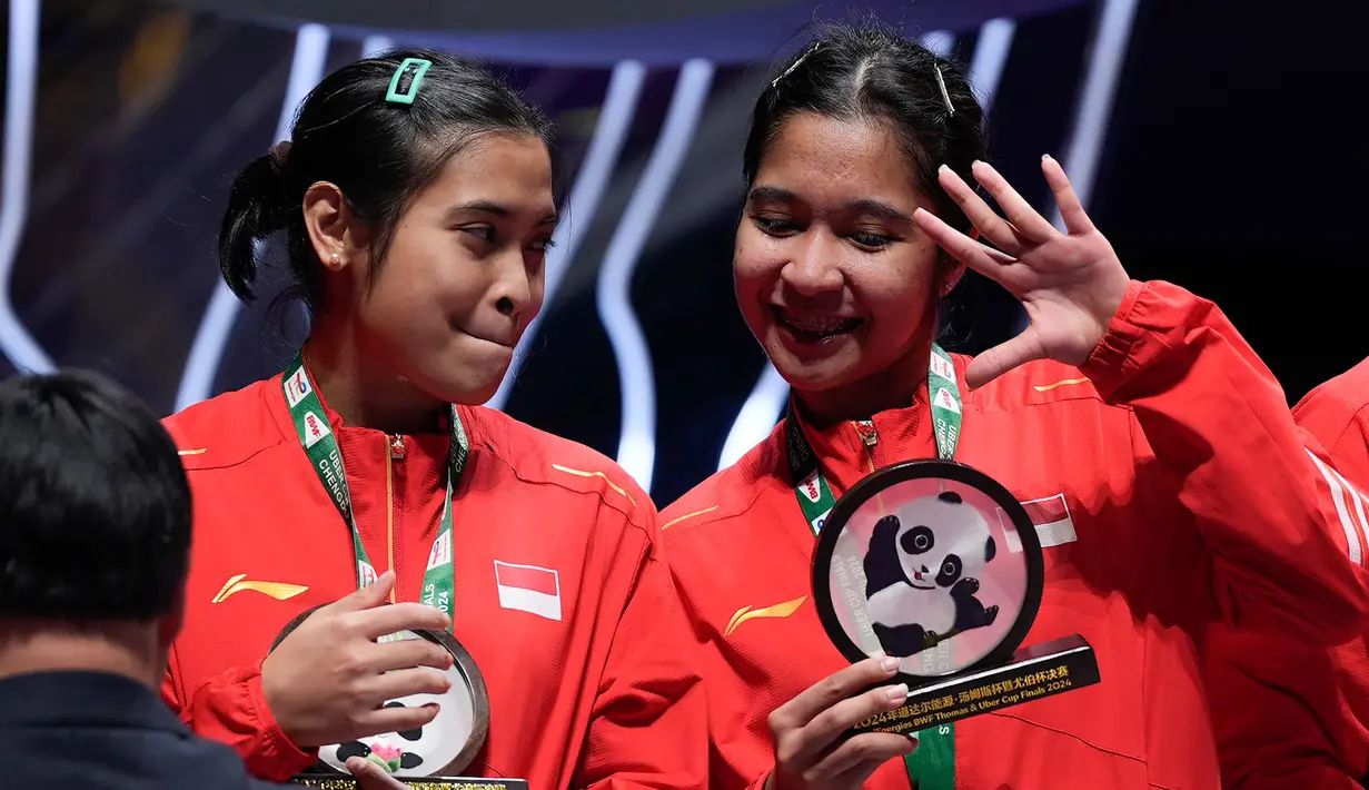 Indonesia kalah telak 0-3 dari China. (AP Photo/Ng Han Guan)