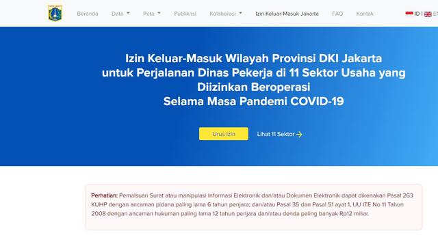 Palsukan Izin Keluar Masuk Jakarta Bisa Dipenjara Hingga Denda Rp 12 M News Liputan6 